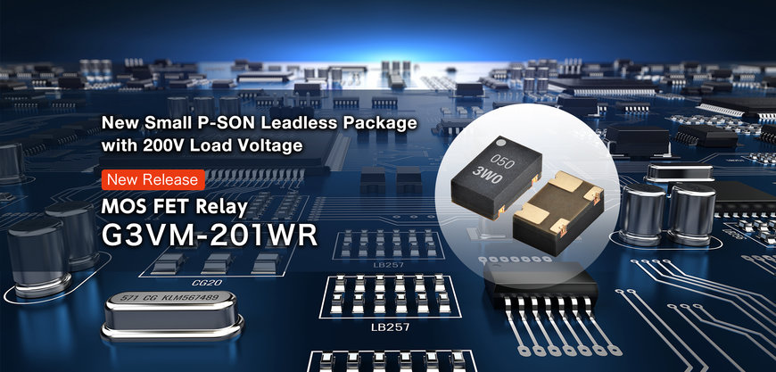 Omron präsentiert kompaktes, bleifreies MOSFET-Relais mit um 75% erhöhter Strombelastbarkeit